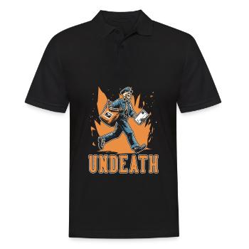 Postman Postman Skeleton Undeath - Men's Polo Shirt - black - Front - Kai (181cm)