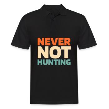 Hunting Hunter Hunting - Men's Polo Shirt - black - Front - Kai (181cm)