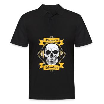 Notruf Leitstelle Einsatzzentrale - Männer Poloshirt - Schwarz - Vorne - Kai (181cm)