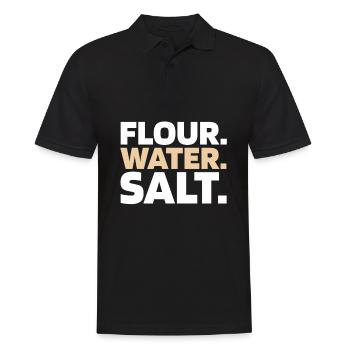 Sauerteig Brot - Männer Poloshirt - Schwarz - Vorne - Kai (181cm)