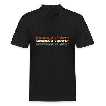 Sauerteig Brot - Männer Poloshirt - Schwarz - Vorne - Kai (181cm)