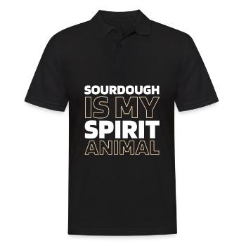 Sourdough bread - Men's Polo Shirt - black - Front - Kai (181cm)