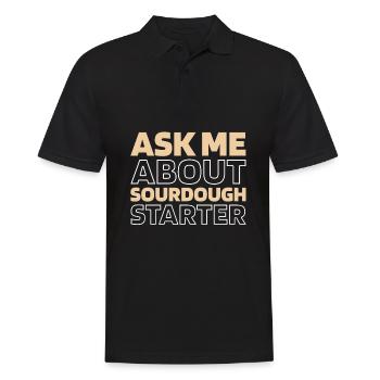 Sourdough bread - Men's Polo Shirt - black - Front - Kai (181cm)