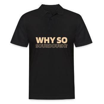 Sourdough bread - Men's Polo Shirt - black - Front - Kai (181cm)