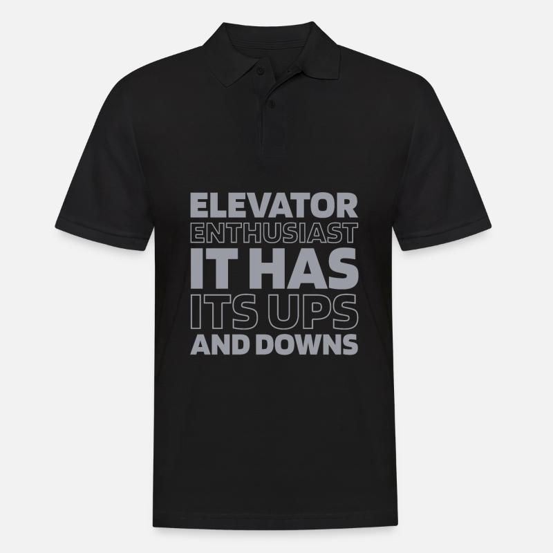 Elevator Elevator - Men's Polo Shirt - black