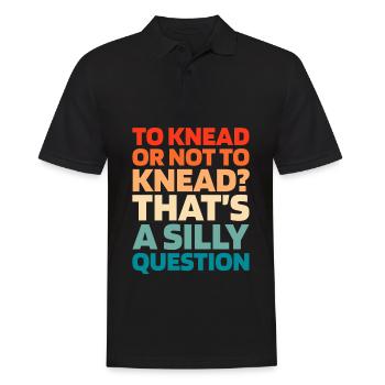 Sourdough bread - Men's Polo Shirt - black - Front - Kai (181cm)