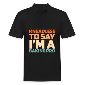 Sourdough bread - Men's Polo Shirt - black - Front - Kai (181cm)