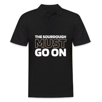 Sauerteig Brot - Männer Poloshirt - Schwarz - Vorne - Kai (181cm)