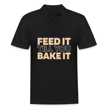 Sauerteig Brot - Männer Poloshirt - Schwarz - Vorne - Kai (181cm)