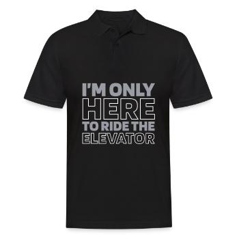 Elevator Elevator - Men's Polo Shirt - black - Front - Kai (181cm)
