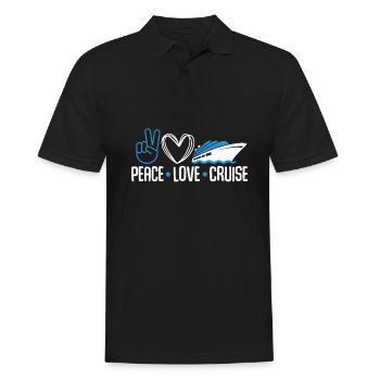 Kreuzfahrt - Männer Poloshirt - Schwarz - Vorne - Kai (181cm)