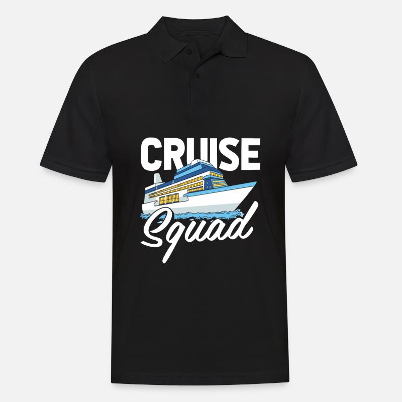 Kreuzfahrt - Männer Poloshirt - Schwarz