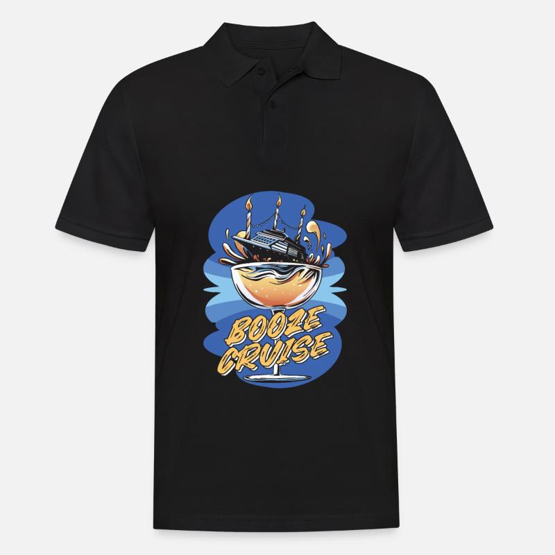 Kreuzfahrt - Männer Poloshirt - Schwarz