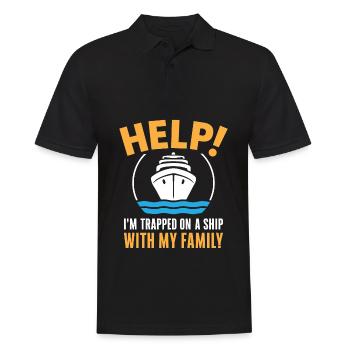 Kreuzfahrt Lustig - Männer Poloshirt - Schwarz - Vorne - Kai (181cm)