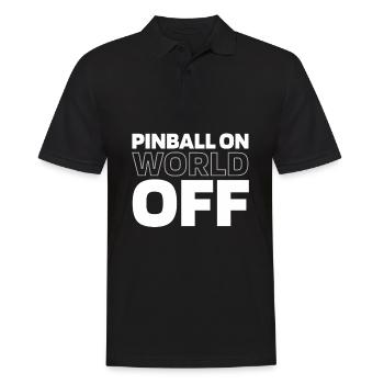 Pinball Pinball sur World Off - Polo Homme - noir - Devant - Kai (181cm)
