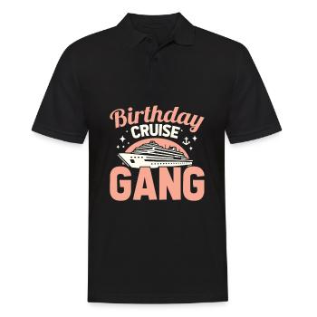 Kreuzfahrt - Männer Poloshirt - Schwarz - Vorne - Kai (181cm)