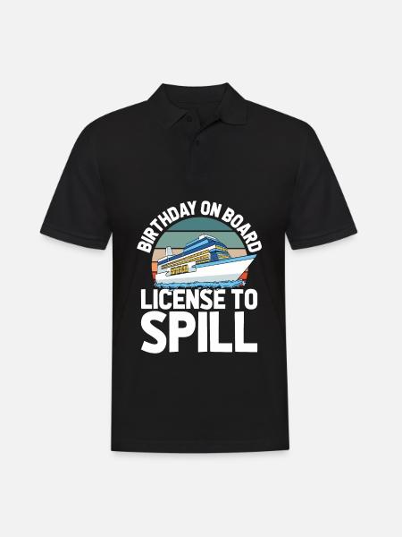 Croisière d’anniversaire à Kreuzfahrt - Polo Homme - noir
