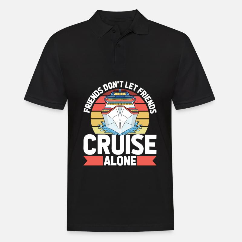 Kreuzfahrt - Männer Poloshirt - Schwarz
