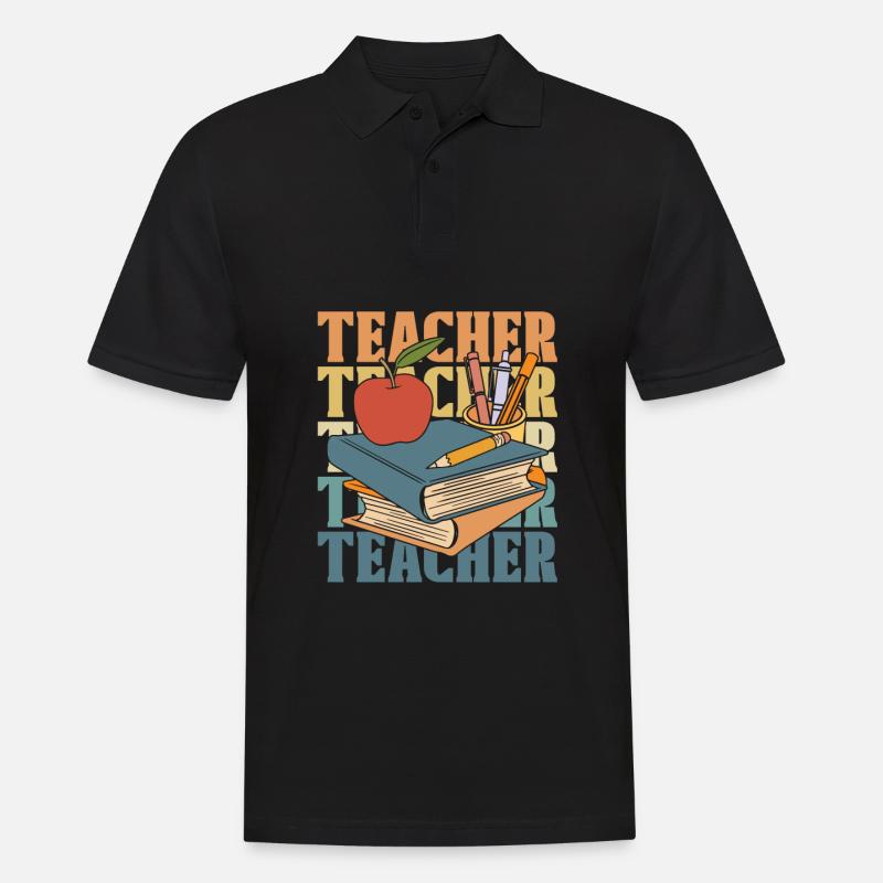 Lehrer Pädagoge - Männer Poloshirt - Schwarz