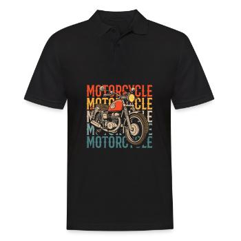 Moto Motard Moto - Polo Homme - noir - Devant - Kai (181cm)