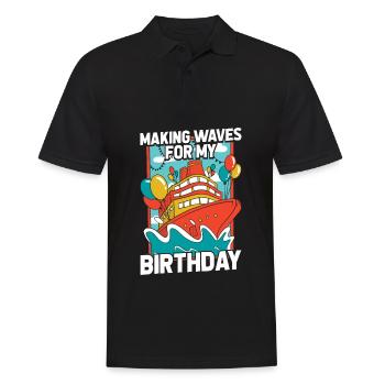 Croisière d’anniversaire à Kreuzfahrt - Polo Homme - noir - Devant - Kai (181cm)