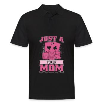 Poker juste une maman de poker - Polo Homme - noir - Devant - Kai (181cm)