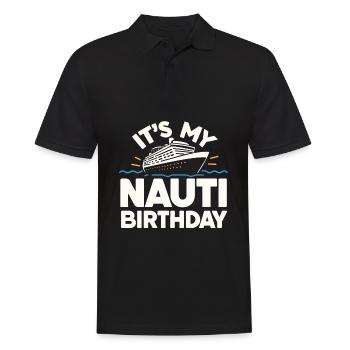 Kreuzfahrt Lustig - Männer Poloshirt - Schwarz - Vorne - Kai (181cm)