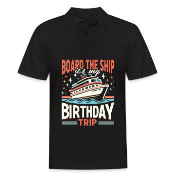 Cruise - Men's Polo Shirt - black - Front - Kai (181cm)