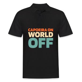 Capoeira Martial Dance Capoeira On World Off - Men's Polo Shirt - black - Front - Kai (181cm)