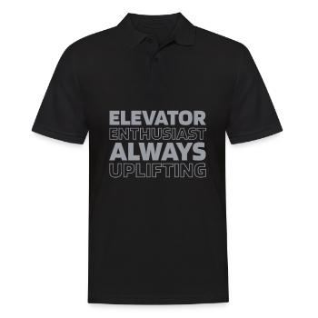 Elevator Elevator - Men's Polo Shirt - black - Front - Kai (181cm)