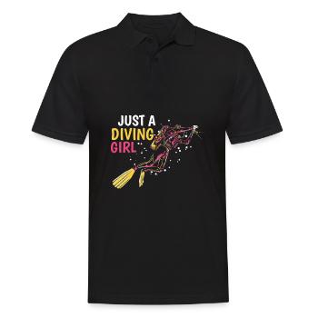 Plongeur juste une plongeuse plongeuse - Polo Homme - noir - Devant - Kai (181cm)