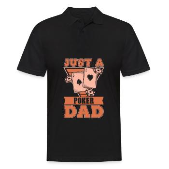 Poker juste un papa de poker - Polo Homme - noir - Devant - Kai (181cm)