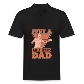 Tischtennis Pingpong Just A Table Tennis Dad - Polo Homme - noir - Devant - Kai (181cm)