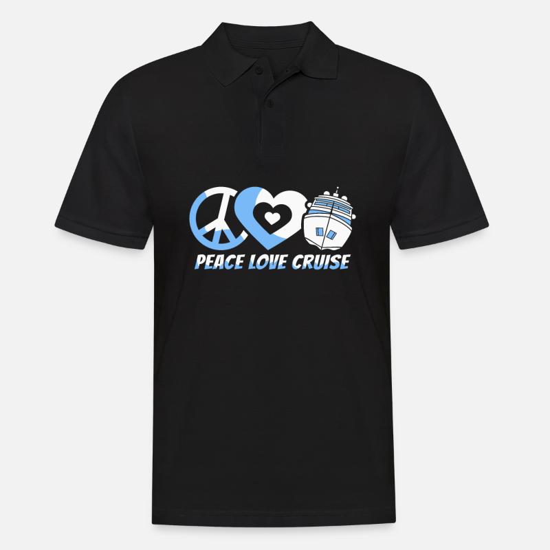 Kreuzfahrt - Männer Poloshirt - Schwarz