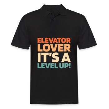 Elevator Elevator - Men's Polo Shirt - black - Front - Kai (181cm)
