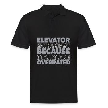 Elevator Elevator - Men's Polo Shirt - black - Front - Kai (181cm)