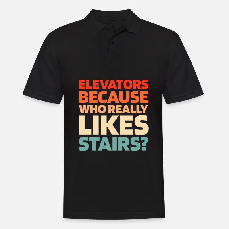 Elevator Elevator - Men's Polo Shirt - black
