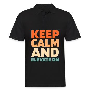 Elevator Elevator - Men's Polo Shirt - black - Front - Kai (181cm)
