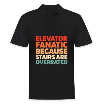 Elevator Elevator - Men's Polo Shirt - black - Front - Kai (181cm)