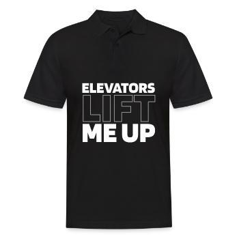 Elevator Elevator - Men's Polo Shirt - black - Front - Kai (181cm)
