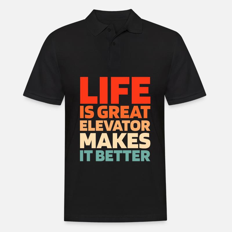 Elevator Elevator - Men's Polo Shirt - black