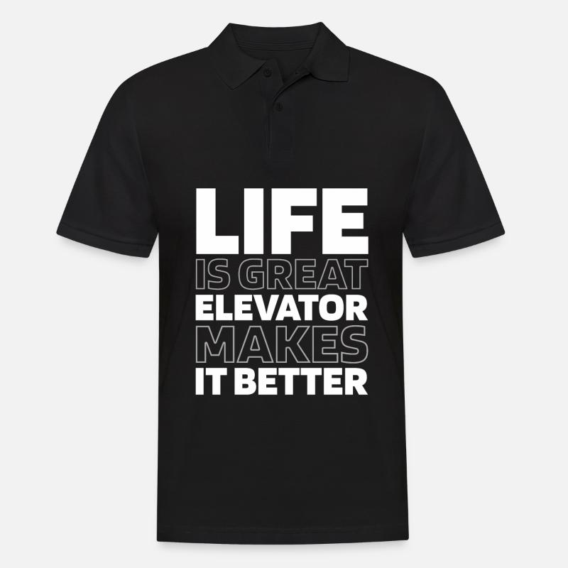 Elevator Elevator - Men's Polo Shirt - black