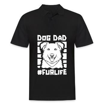 Berger Australien Chien Papa Fourrure Vie - Polo Homme - noir - Devant - Kai (181cm)