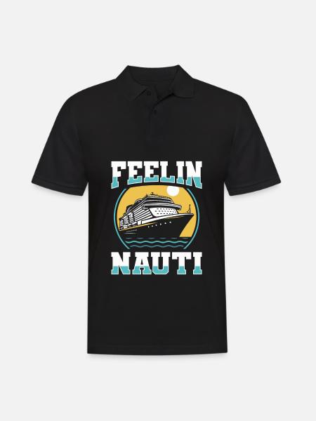 Cruise Feeling Nauti - Men's Polo Shirt - black
