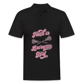 La crosse juste une fille de crosse - Polo Homme - noir - Devant - Kai (181cm)