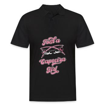 Capoeira Martial Dance Just A Capoeira Girl - Men's Polo Shirt - black - Front - Kai (181cm)