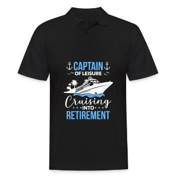 Kreuzfahrt Retired Retirement - Männer Poloshirt - Schwarz - Vorne - Kai (181cm)