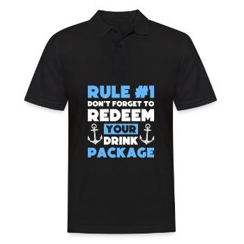 Kreuzfahrt Lustig - Männer Poloshirt - Schwarz - Vorne - Kai (181cm)