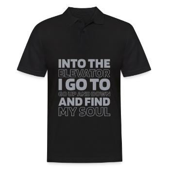 Elevator Elevator - Men's Polo Shirt - black - Front - Kai (181cm)