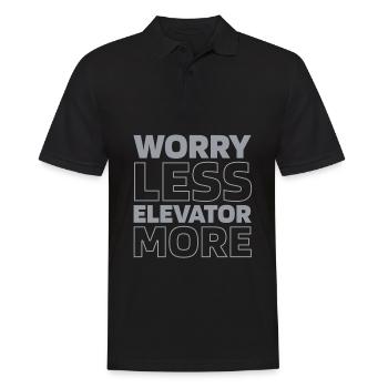 Elevator Elevator - Men's Polo Shirt - black - Front - Kai (181cm)